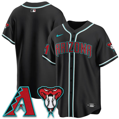 ARI Black Out Style Vapor Premier Limited Jersey - All Stitched