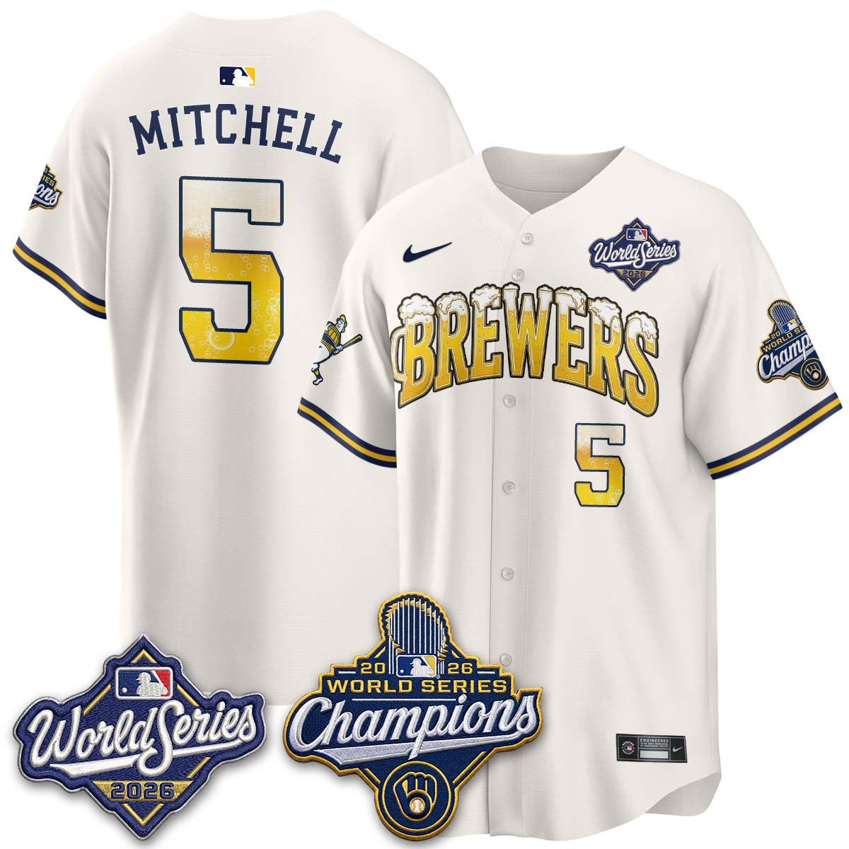 MIL "Pitcher & Pint" 2026 WS Champions Vapor Jersey - Stitched