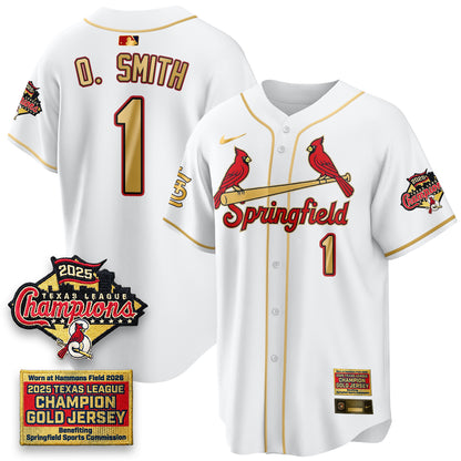 STL Springfield's Championship Gold Limited Jerseys - All Stitched