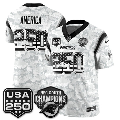 Carolina Panthers 2026 Salute To Service Edition Vapor Jersey - Stitched