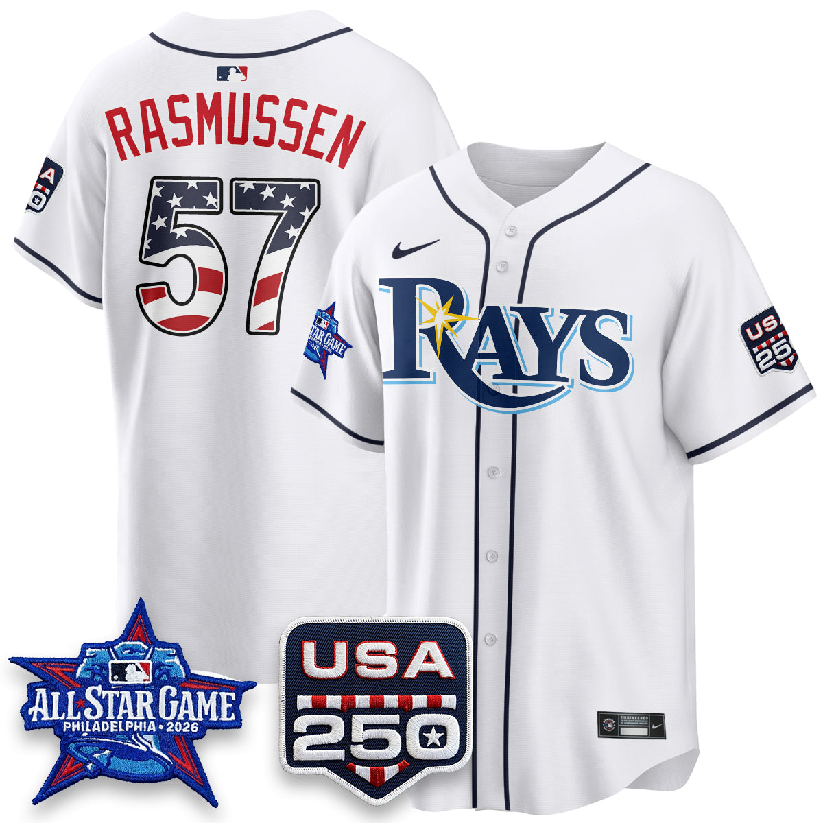 Tampa Bay Rays 2026 All Star Edition Vapor Jersey - Stitched