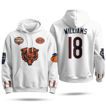 Chicago Bears 2026 Rivalries Fleece Hoodie - Printed