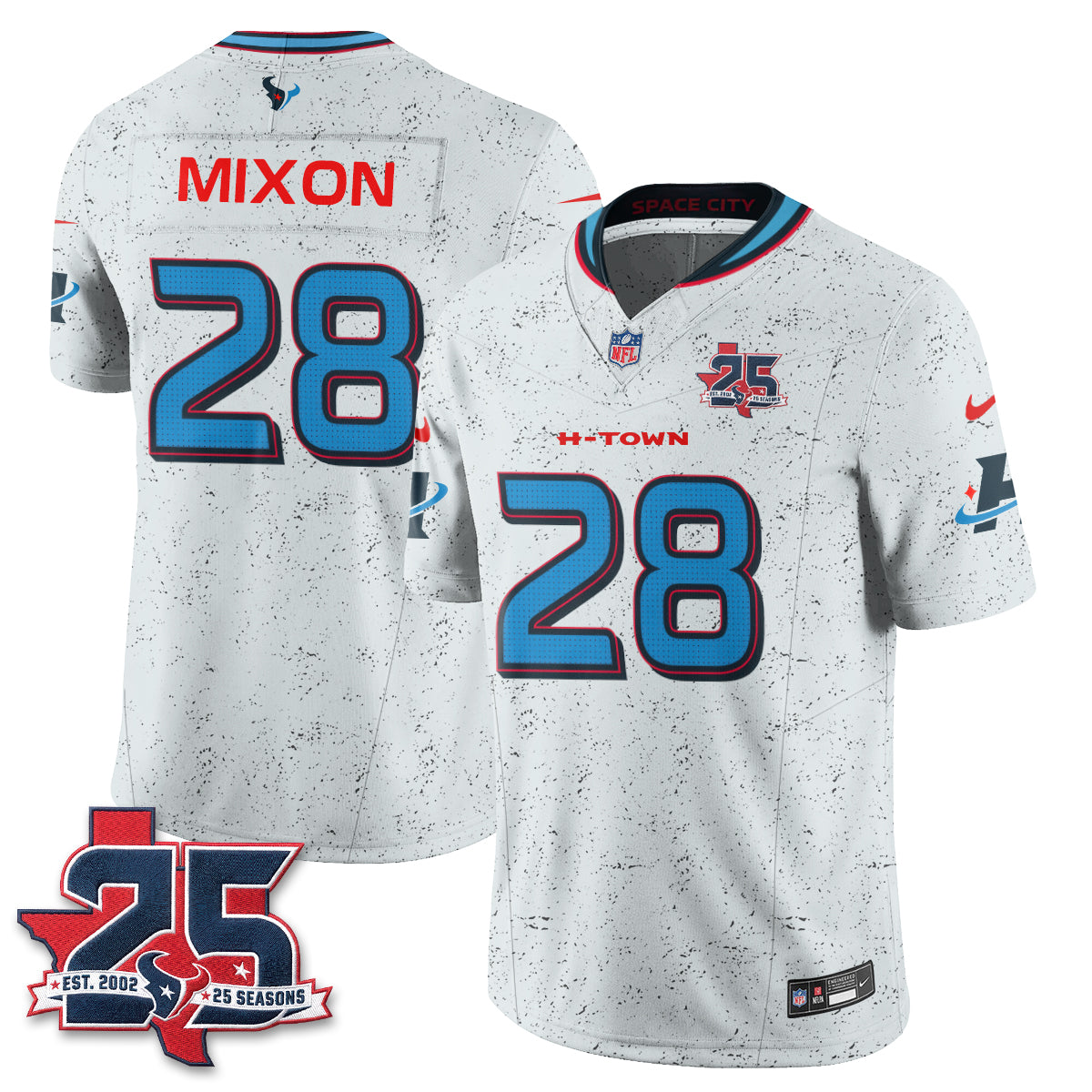 HOU Fangear Edition Vapor Jersey - Stitched