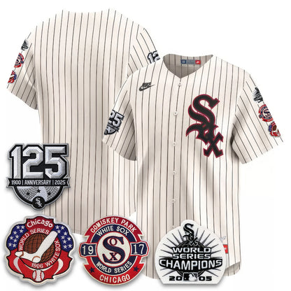 CWS 125th Anniversary - W.S Champions Edition Vapor Jersey - Stitched