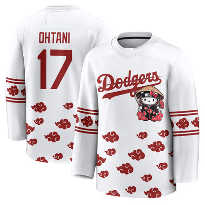 Los Angeles Dodgers Akatsuki Edition Vapor Hockey Jersey - Stitched