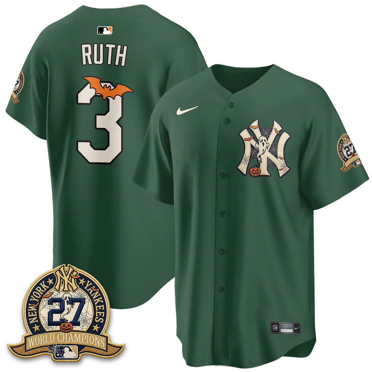 New York Yankees Halloween 2026 Vapor Limited Jersey - Stitched