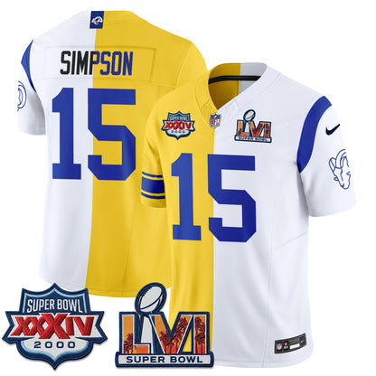 Los Angeles Rams Split Vapor Jersey - Stitched