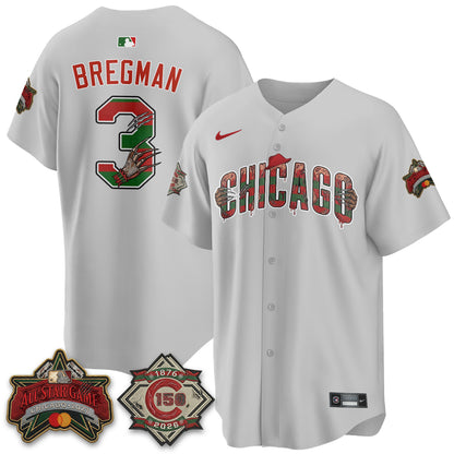 Chicago Cubs A Nightmare on Wrigley Field Edition Vapor Jersey - Stitched