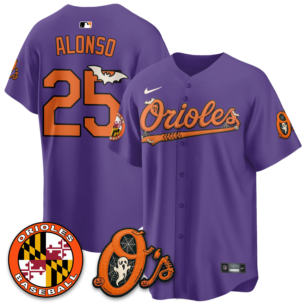 Baltimore Orioles Halloween 2026 Vapor Limited Jersey - Stitched