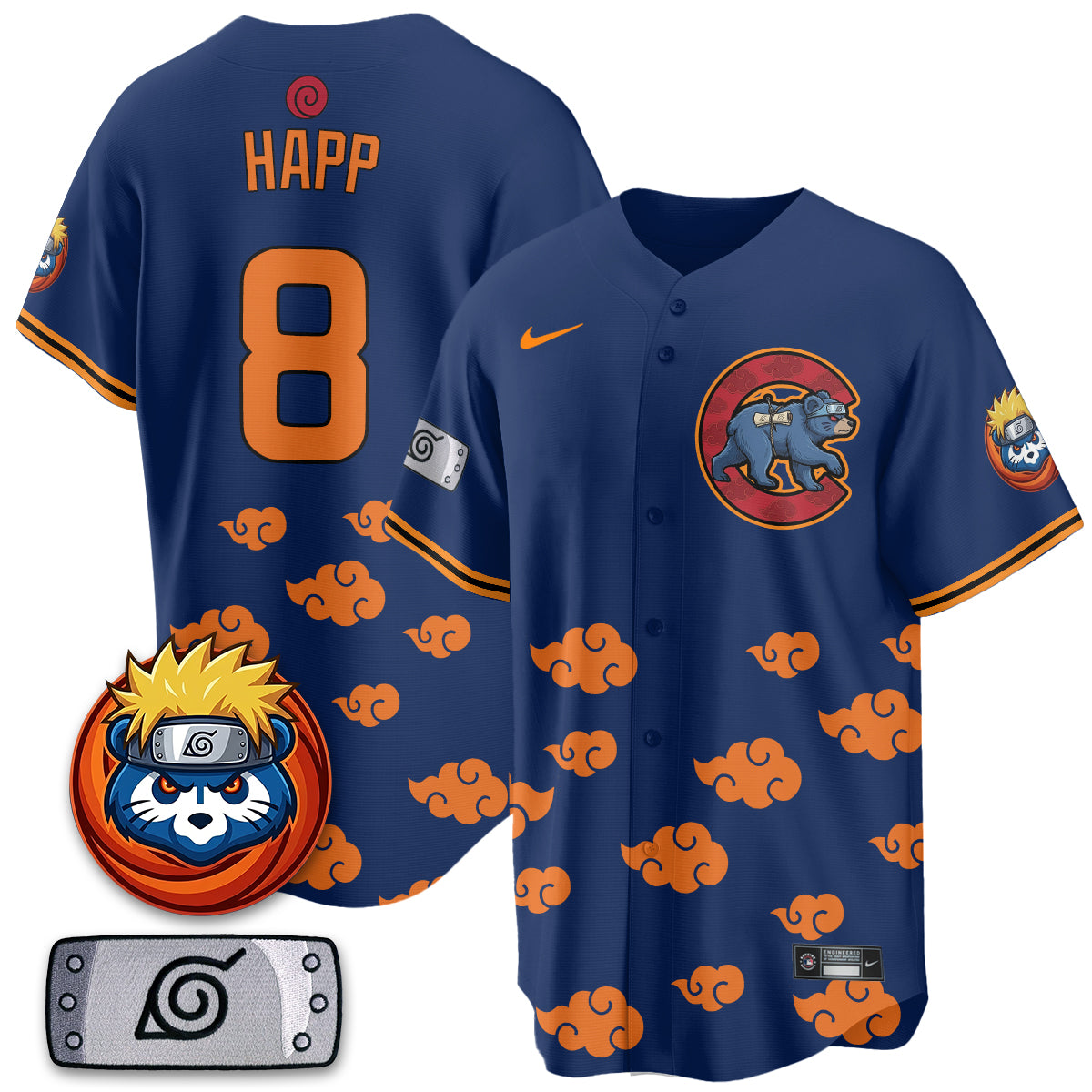 Chicago Cubs Naruto Akatsuki Vapor Limited Jersey V2- Stitched