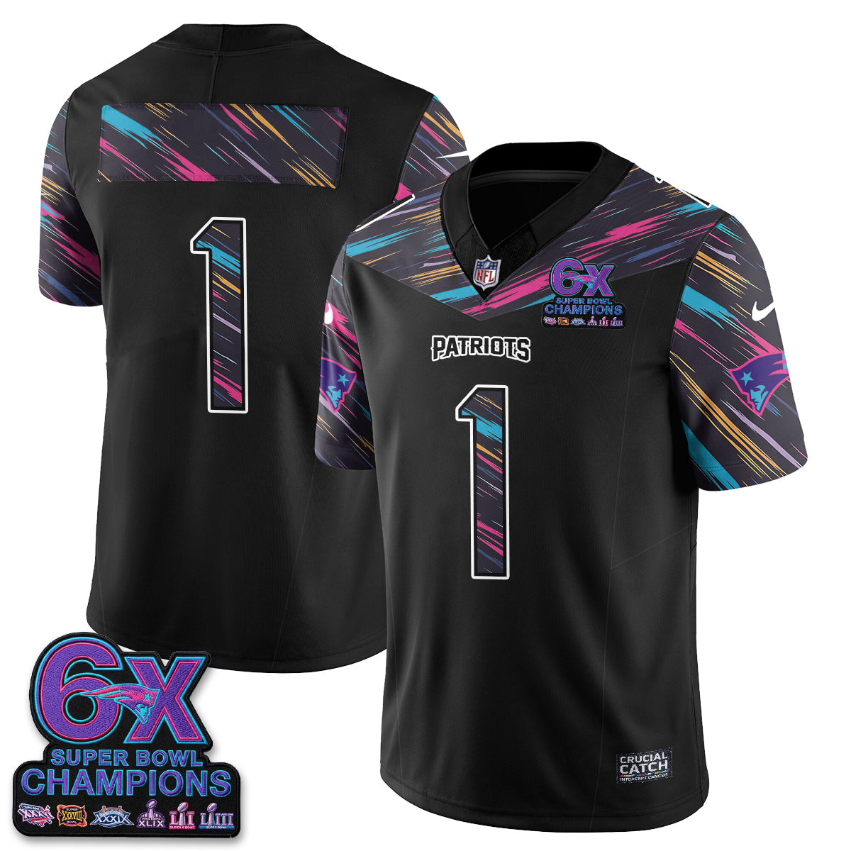 NE Intercept Cancer 2026 Edition Jersey - Stitched