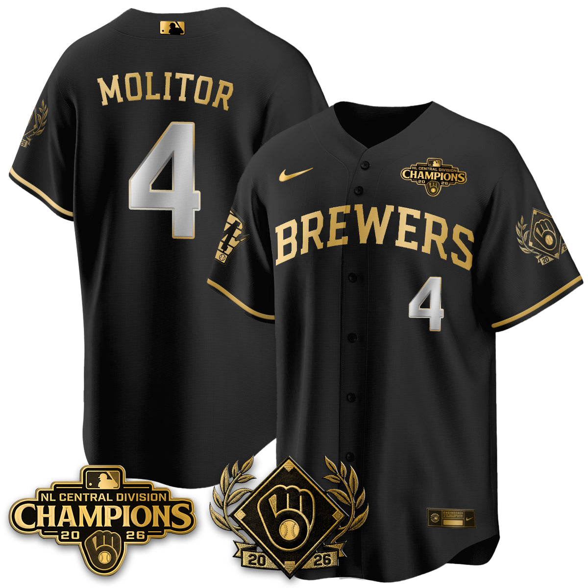 MIL 2026 NL Division Champs Vapor Jersey - Stitched