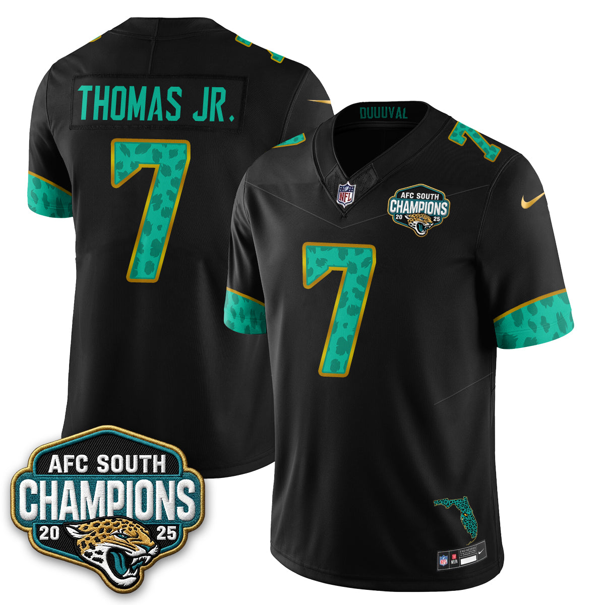 Jacksonville Jaguars Fangear Edition Vapor Jersey - Stitched