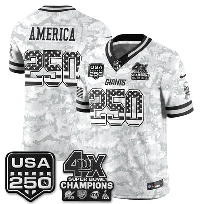 New York Giants 2026 Salute To Service Vapor Jersey - Stitched