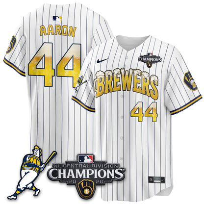 Milwaukee Brewers 2026 NL Division Champs Vapor Jersey V2- Stitched