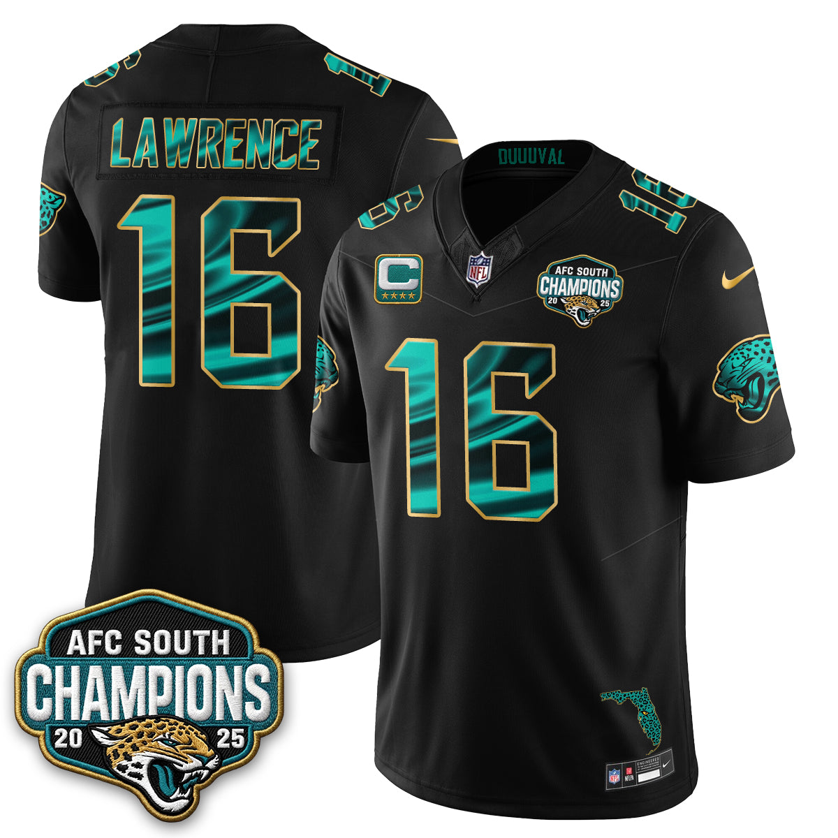Jacksonville Jaguars Fangear Edition Vapor Jersey - Stitched