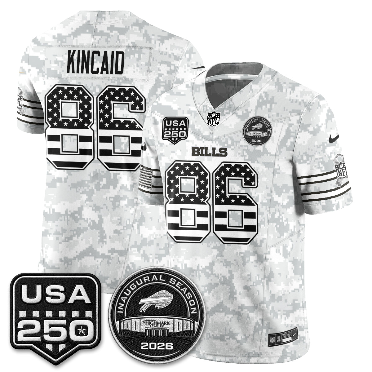Buffalo Bills 2026 Salute to Service Edition Vapor Jersey - Stitched