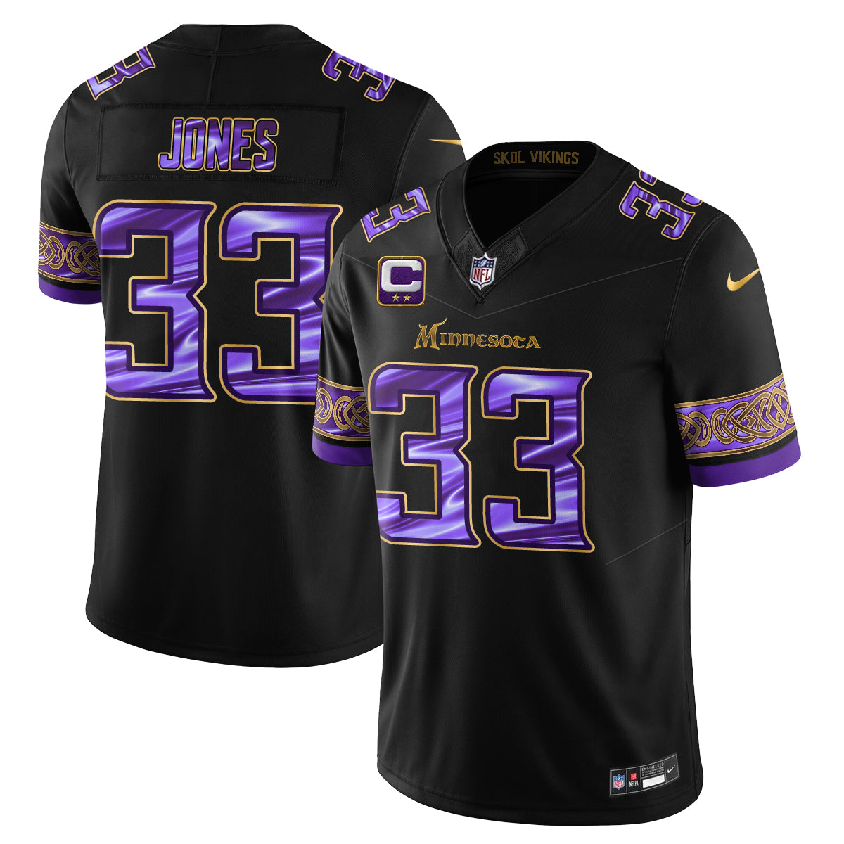 Minnesota Vikings Fangear Edition Vapor Jersey - Stitched