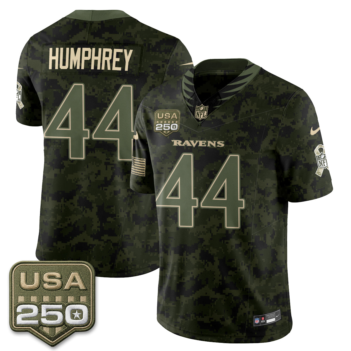 Baltimore Ravens 2026 Salute to Service Vapor Jersey - Stitched