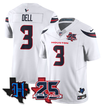 HOU 25th Seasons in 2026 Basic Vapor Limited Jersey - All Stitched