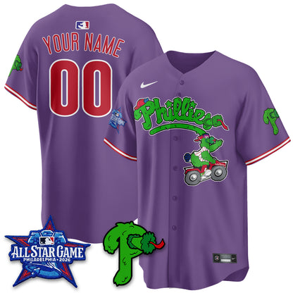 Philadelphia Phillies Phanatic Vapor Limited Custom Jersey V2- Stitched