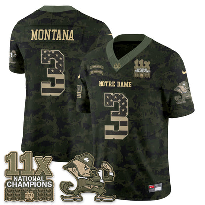 ND 2026 Salute to Service Vapor Jersey - Stitched