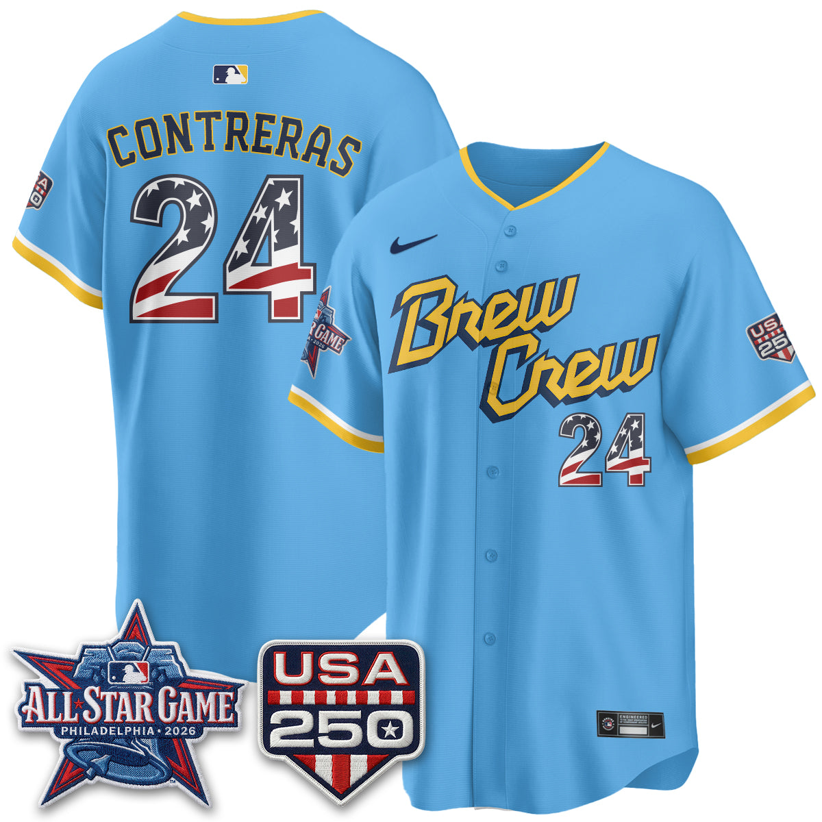 Milwaukee Brewers 2026 All Star Game Vapor Jersey - Stitched