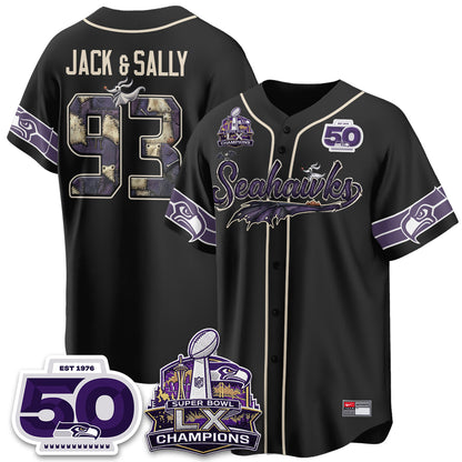SEA 2026 Nightmare Edition Vapor Baseball Jersey - Stitched