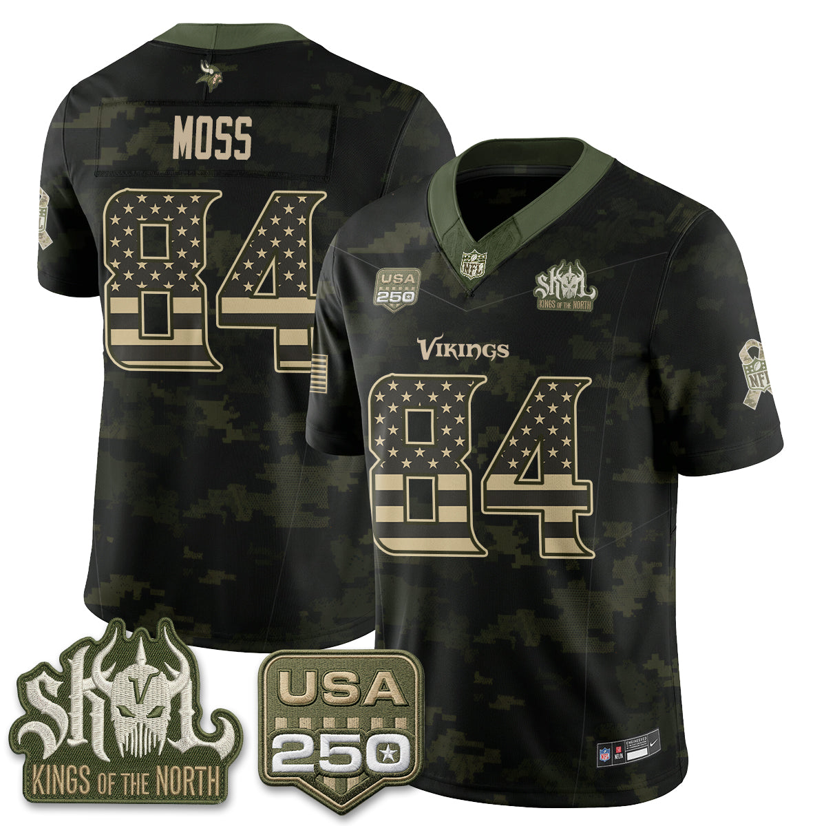 MIN 2026 Salute to Service Edition Vapor Jersey - Stitched