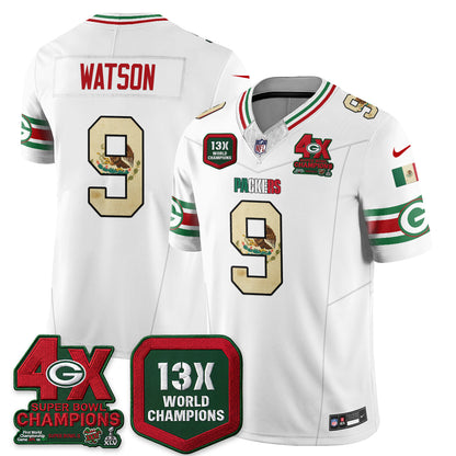 Green Bay Packers Mexico Edition Vapor Jersey - Stitched