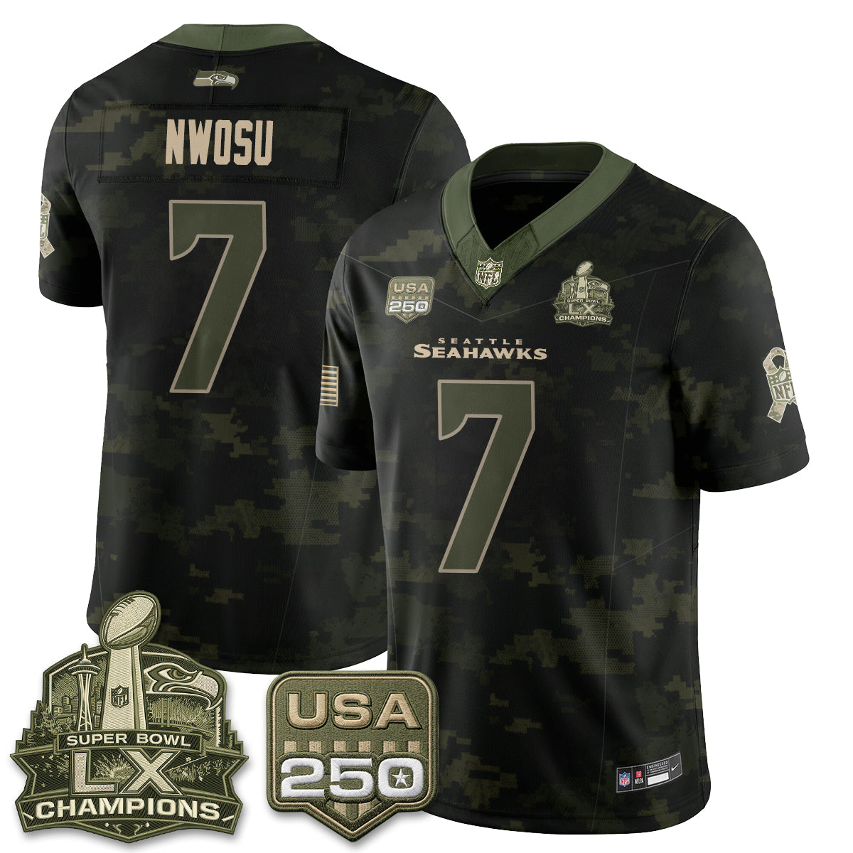 SEA 2026 Salute to Service Edition Vapor Jersey - Stitched n5