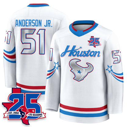 Houston Texans 2026 Rivalries Hockey Jersey - Printed