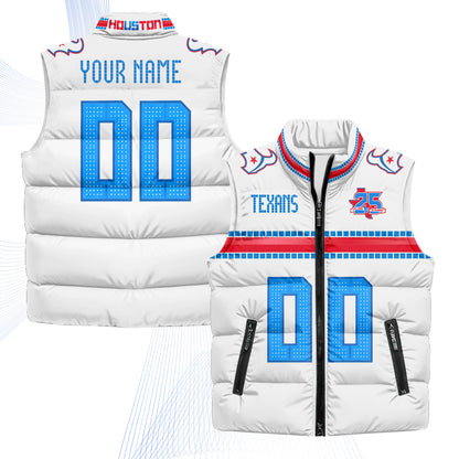 Houston Texans 2026 Rivalries Custom Puffer Vest - Printed