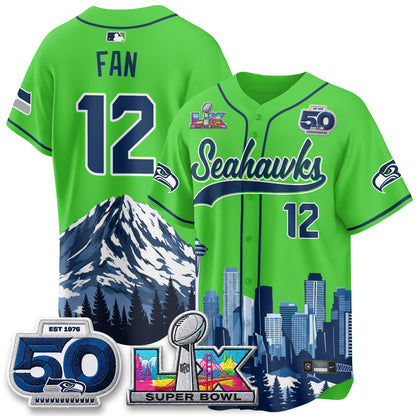 Seattle Seahawks City Edition Vapor Baseball Jersey - Stitch