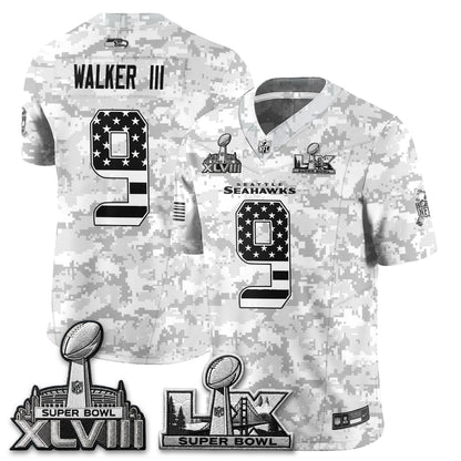 Seattle Seahawks 2026 Salute to Service Edition Vapor Jersey V2- Stitched