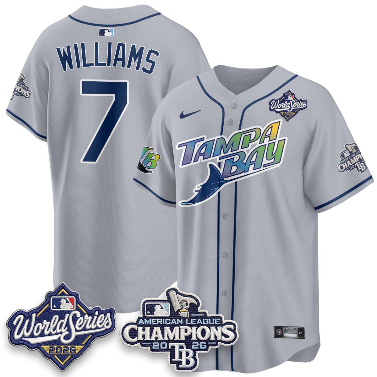 TB 2026 AL Champions Vapor Jersey - Stitched