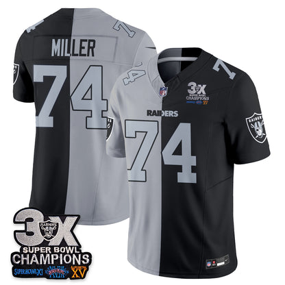 Las Vegas Raiders Split Edition Vapor Jersey - Stitched