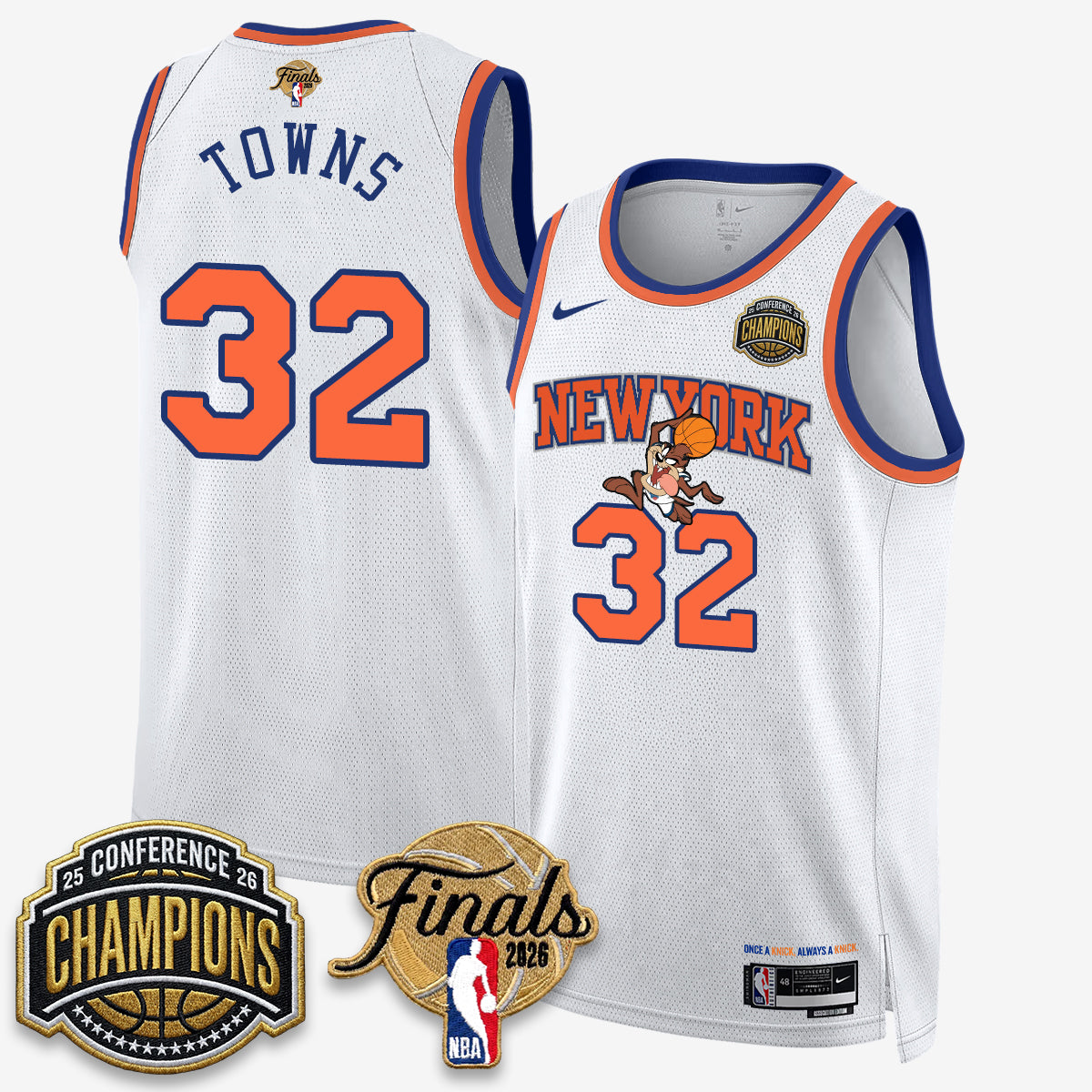 NYK 2026 NBA Eastern Conference Champions x Taz Vapor Jersey - Stitched