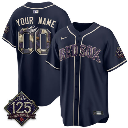 Boston Red Sox Nightmare Vapor Limited Custom Jersey - Stitched