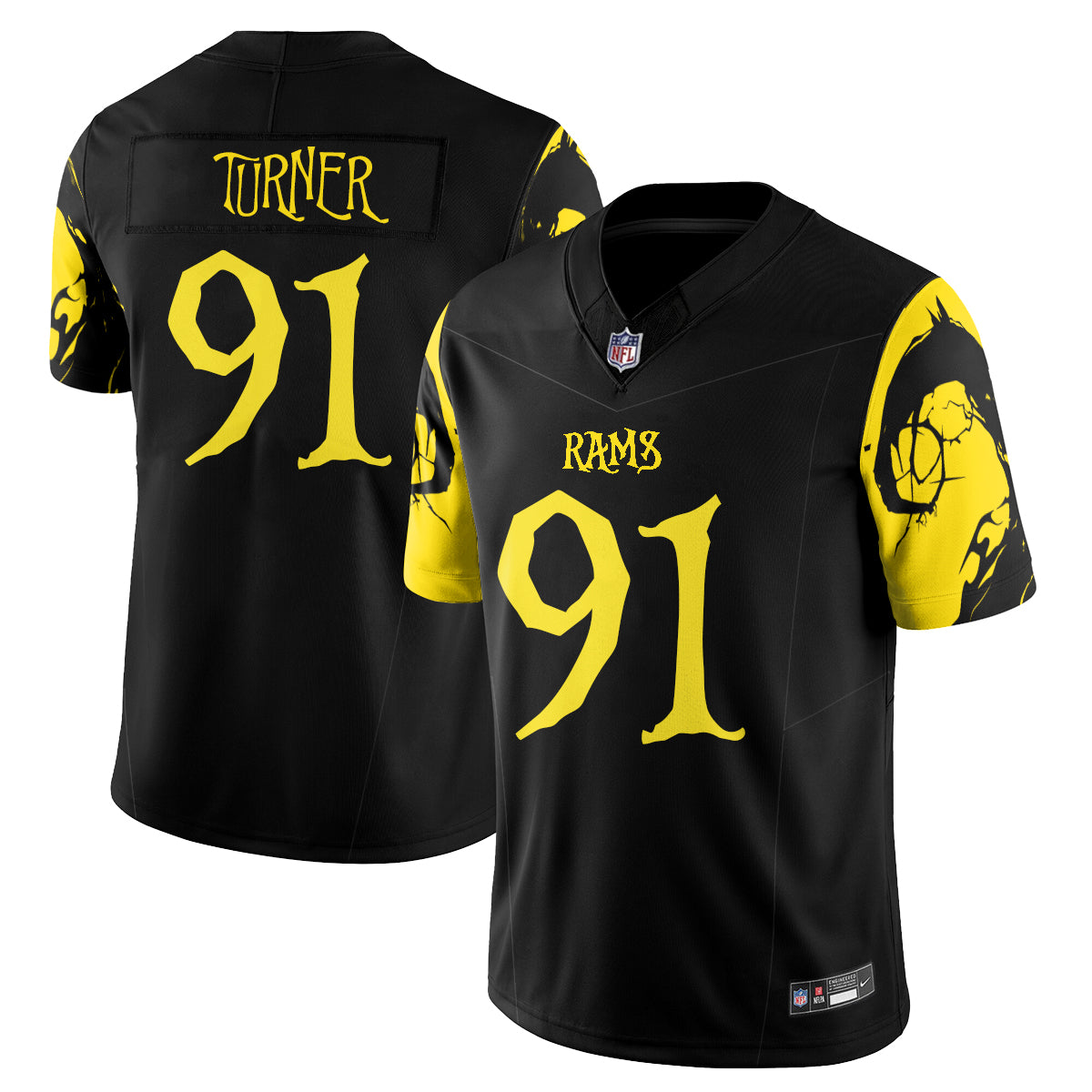 Los Angeles Rams x Nightmare Edition Vapor Jersey - Stitched