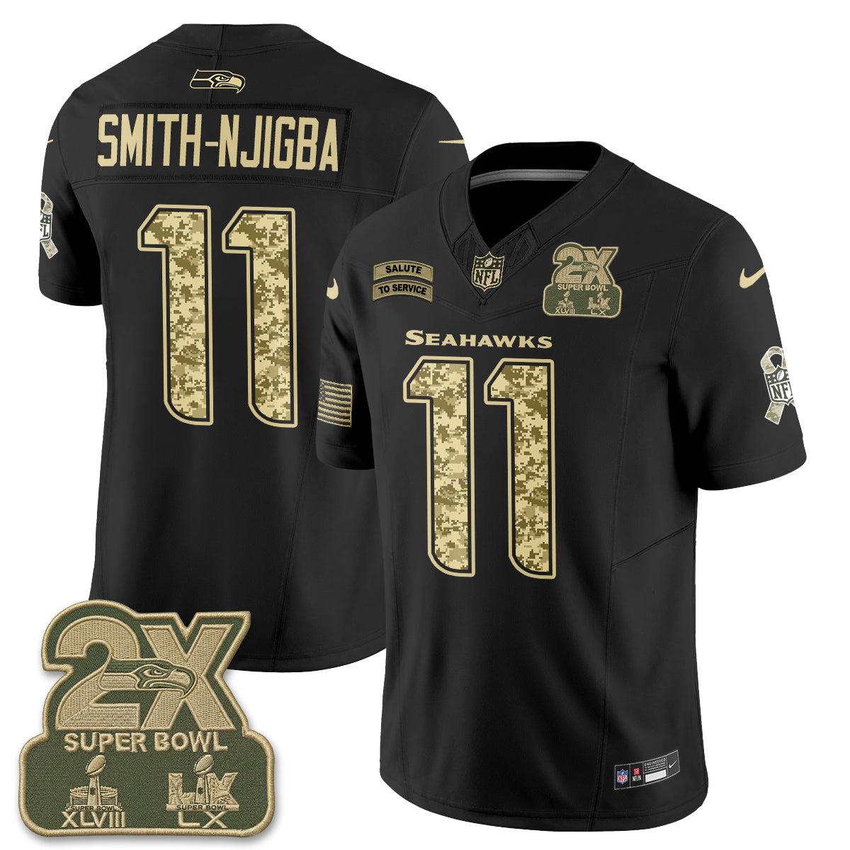 SEA 2026 Salute to Service Vapor Jersey - Stitched
