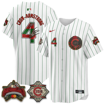 Chicago Cubs A Nightmare on Wrigley Field Edition Vapor Jersey - Stitched