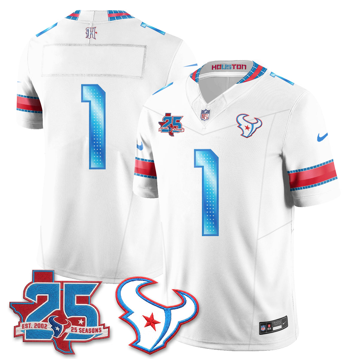 Houston Texans 2026 Rivalries Vapor Jersey - Stitched