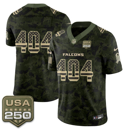 Atlanta Falcons 2026 Salute to Service Vapor Jersey - Stitched
