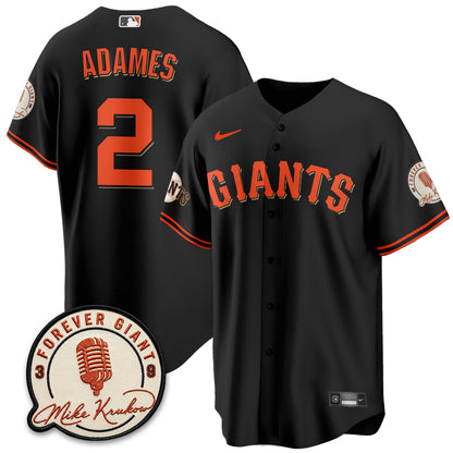 San Francisco Giants Mike Krukow Vapor Jersey - Stitched