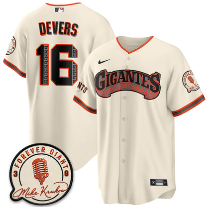 San Francisco Giants Mike Krukow Vapor Jersey - Stitched