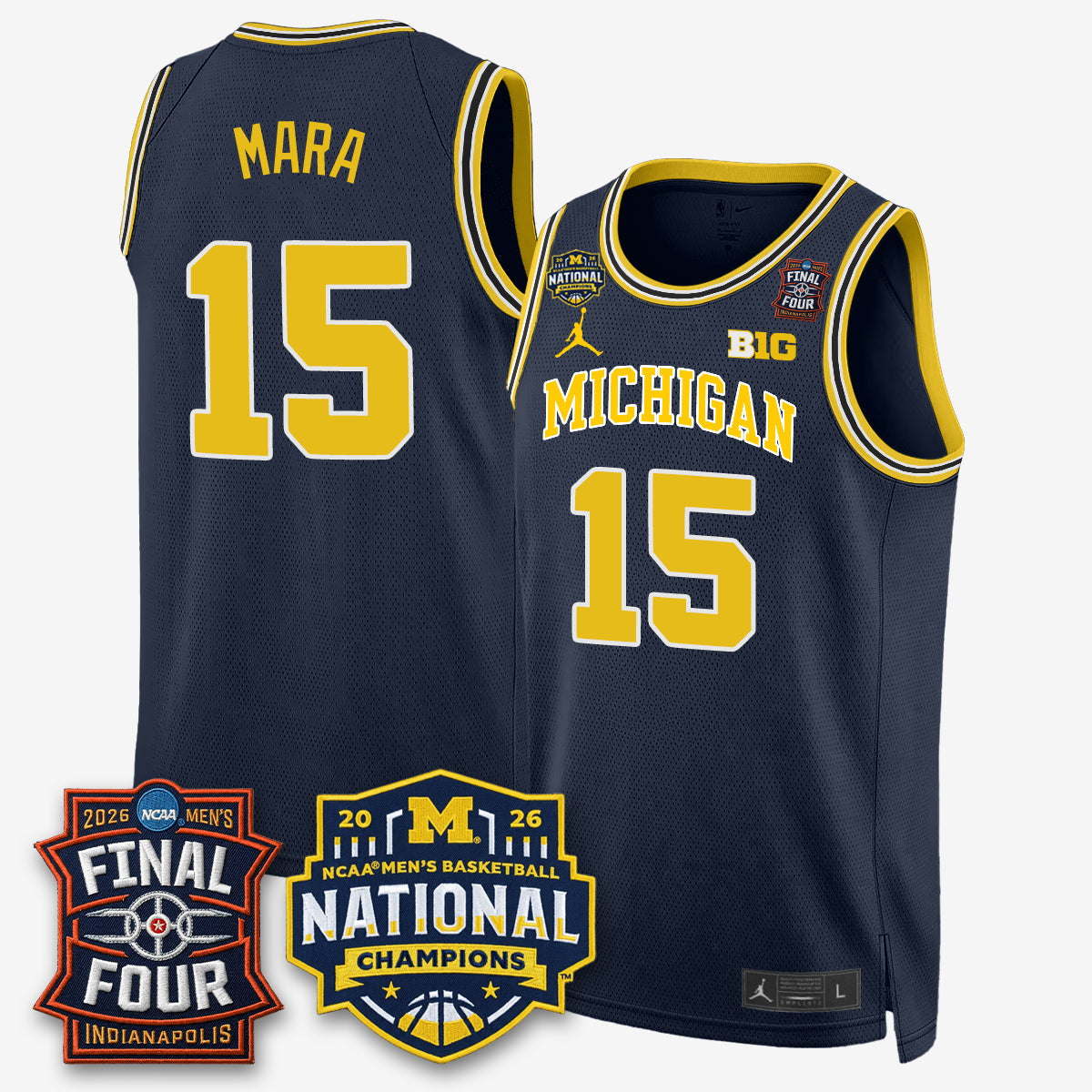 MICH 2026 NCAA Basketball Champions Limited Jersey - All Stitched
