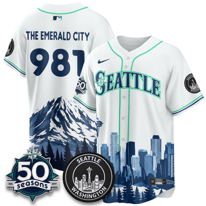 Seattle Mariners City Edition Vapor Jersey - Printed