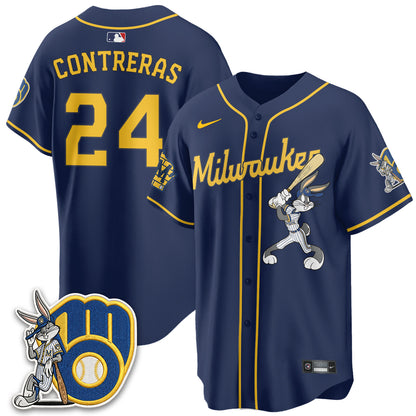 Milwaukee Brewers Bunny Edition Vapor Jersey - Stitched N1