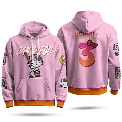 San Diego Padres x Meow KT Hoodie - Stitched